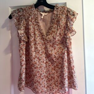 Rebecca Taylor flutter sleeve blouse